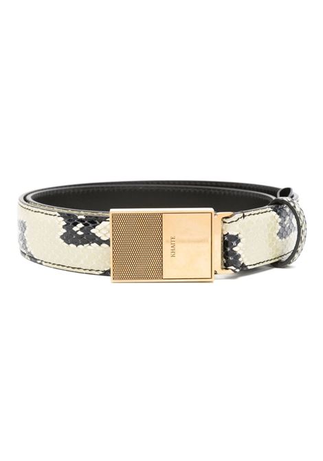 Yellow snakeskin-effect belt Khaite - men KHAITE | Belts | 10049803121