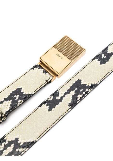 Yellow snakeskin-effect belt Khaite - men KHAITE | 10049803121