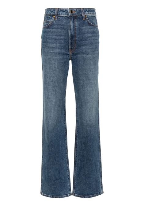 Jeans a vita alta Danielle in blu - khaite - donna KHAITE | Jeans | 1032916099