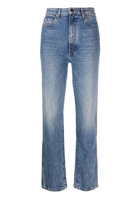 Blue ? Abigail high-waisted straight-leg jeans - women KHAITE | Jeans | 1071096096