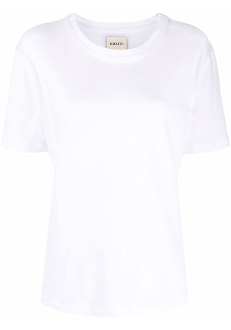 White logo-appliqu? T-shirt - khaite - women KHAITE | 2196138100