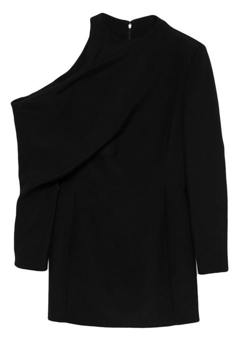 Abito asimmetrico in nero Khaite - donna KHAITE | Abiti | 23584092200