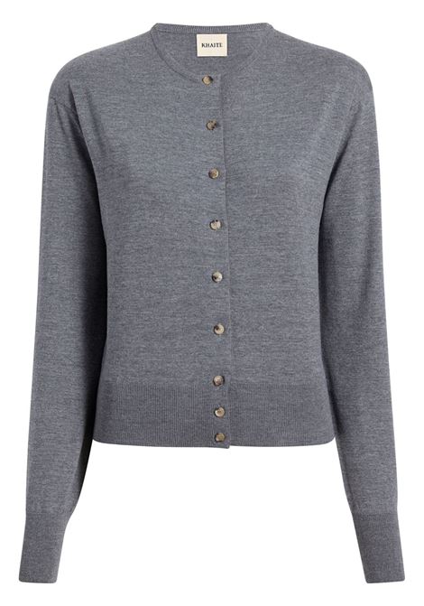 Cardigan The Jackie in grigio Khaite - donna KHAITE | Maglie | 9614511284