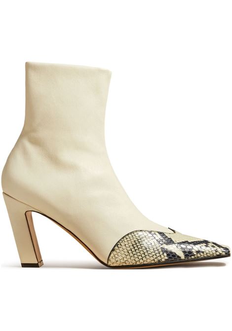 Beige The Nevada 85mm python-print boots ankle boots Khaite - women KHAITE | Ankle-Boots | F1067829376