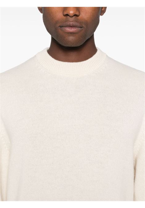 Cream fine-knit jumper Laneus - men LANEUS | F4LAMAJP191018