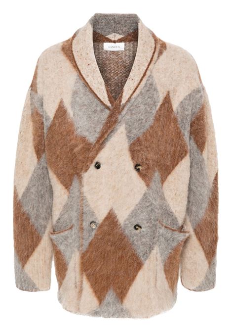 Cardigan a rombi multicolore Laneus - uomo LANEUS | Maglie | F4LAMAKJ147090