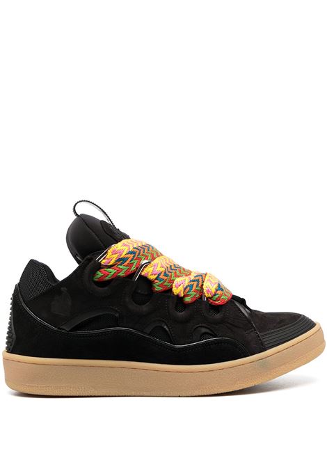 Black curb sneakers - men  LANVIN | FMSKRK11DRA210