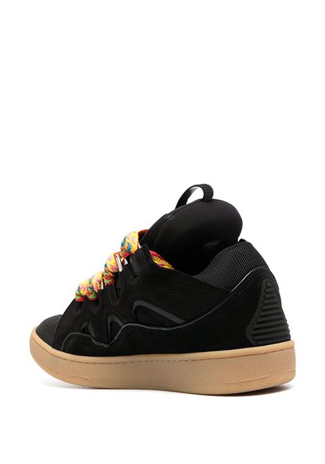 Black curb sneakers - men  LANVIN | FMSKRK11DRA210