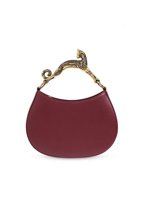 Burgundy sculpted cat-handle tote bag Lanvin - women LANVIN | LWBGSHC1NAPA392