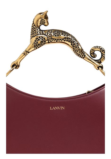 Burgundy sculpted cat-handle tote bag Lanvin - women LANVIN | LWBGSHC1NAPA392