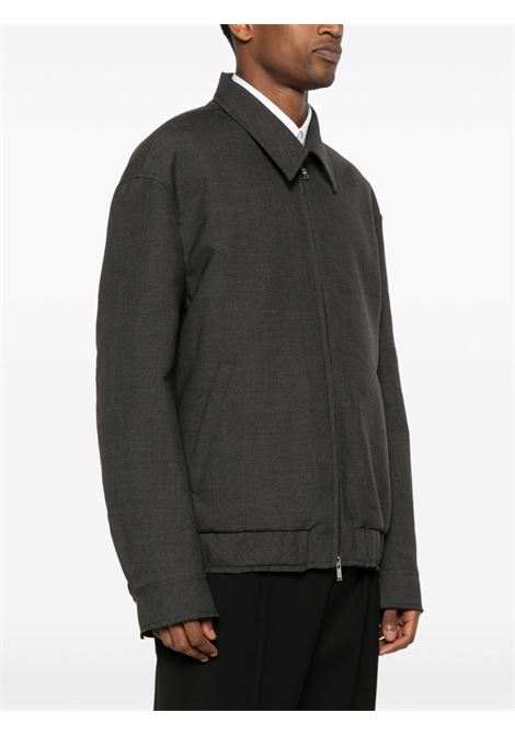Giacca con zip in grigio di Lanvin - uomo LANVIN | RMOU0021592518