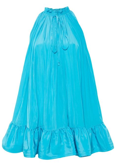 Abito corto con ruches in blu di Lanvin - donna LANVIN | RWDRC0734778220