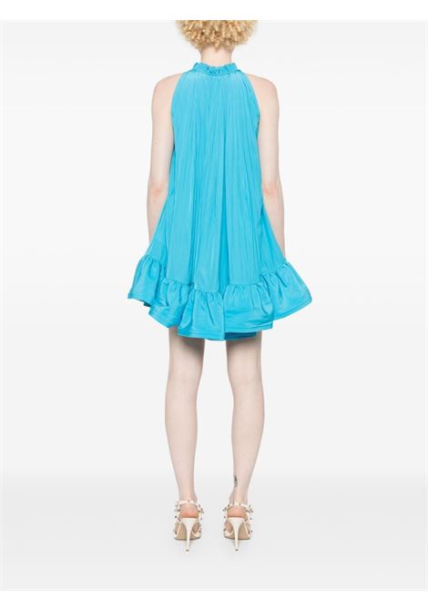 Blue ruffled mini dress Lanvin - women LANVIN | RWDRC0734778220