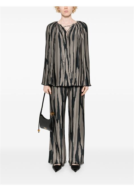 Grey abstract-print blouse Lanvin - women LANVIN | RWTO000159853921