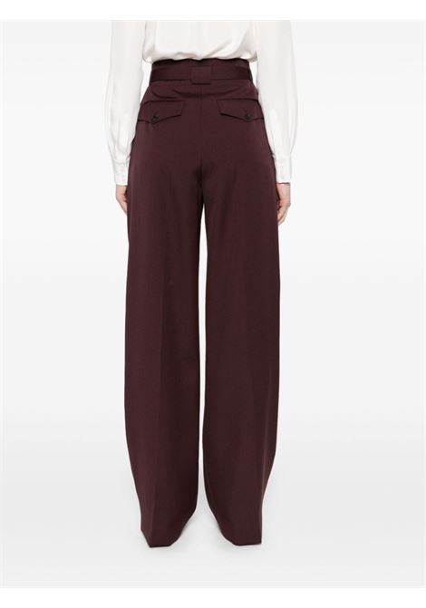 Bordeaux pleated trousers Lanvin - women LANVIN | RWTR0002585739