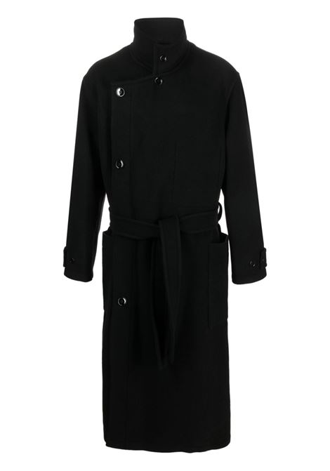 Cappotto monopetto con cintura in nero Lemaire - unisex LEMAIRE | CO1037LF1116BK999