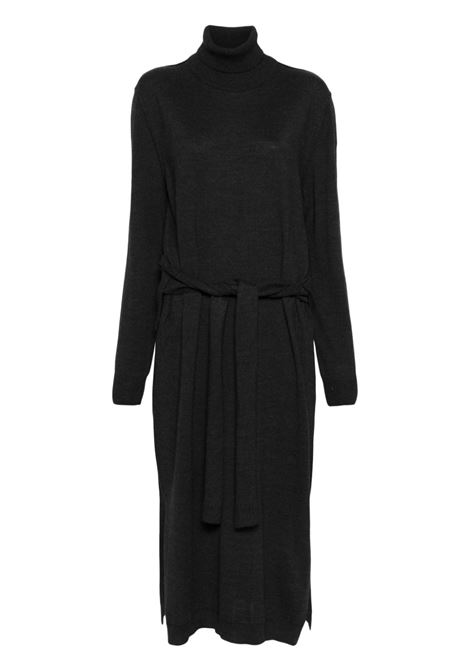 Black Trompe L'Oeil midi dress Lemaire - women LEMAIRE | Dresses | DR1082LK087BK966