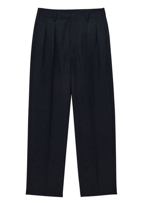 Black pleat-detailing tailored trousers Lemaire - men  LEMAIRE | PA1130LF414BK997