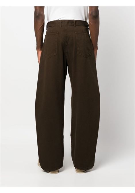 Pantaloni a gamba ampia con cintura in marrone Lemaire - unisex LEMAIRE | PA326LD1001BR495