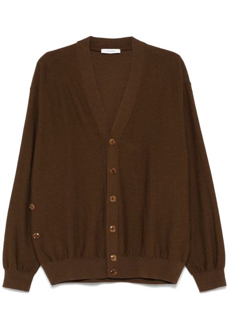 Cardigan con bottoni in marrone di Lemaire - unisex