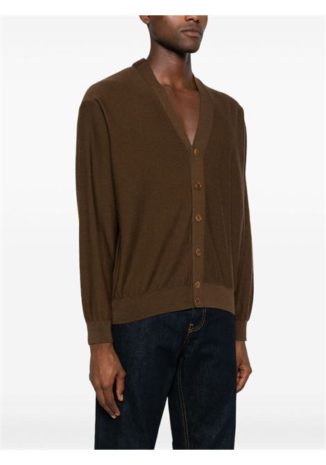 Cardigan con bottoni in marrone di Lemaire - unisex LEMAIRE | TO1082LK087BR451