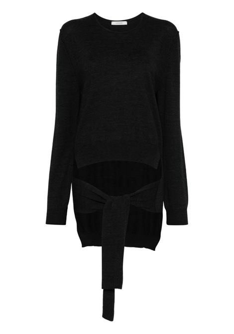 Black crew-neck jumper Lemaire - unisex LEMAIRE | TO1250LK087BK966