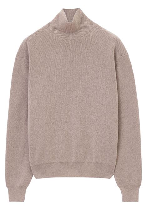 Maglione a collo alto in beige di Lemaire - uomo