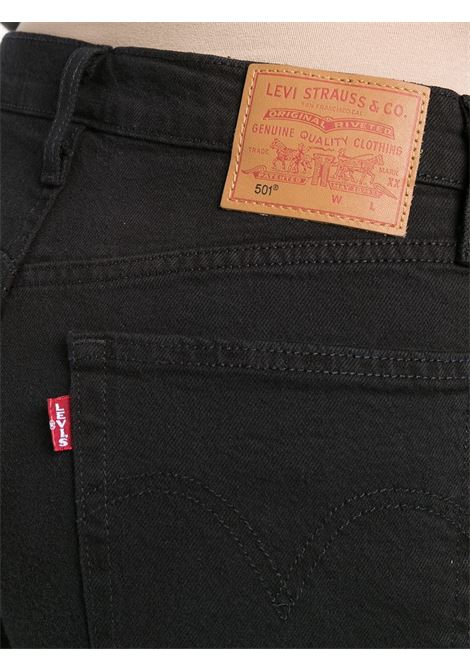 Black 501 straight-leg cropped jeans Levi's - women LEVIS | 362000085BLK