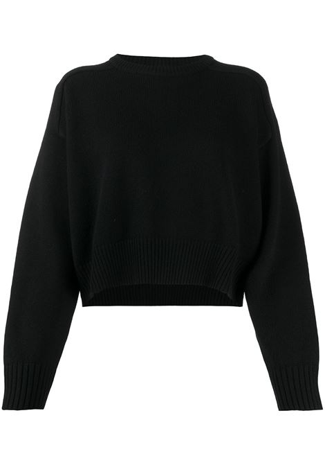 Maglione corto in nero di Loulou studio - donna