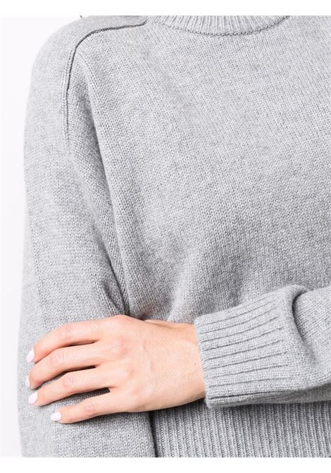 Grey ribbed-trim cropped jumper Loulou studio - women LOULOU STUDIO | BRUZZIGRY