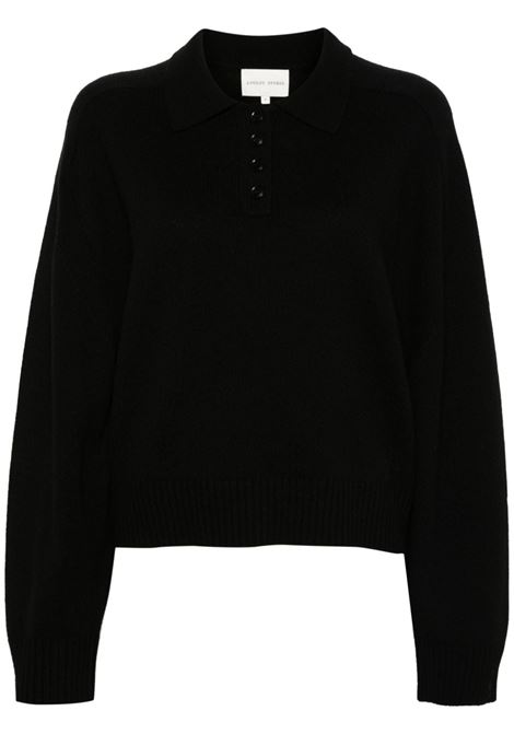 Black Homere polo humper Loulou Studio - women LOULOU STUDIO | Sweaters | HOMEREBLK