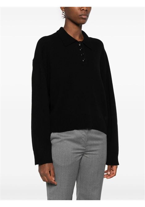 Maglione polo Homere in nero Loulou Studio - donna LOULOU STUDIO | HOMEREBLK