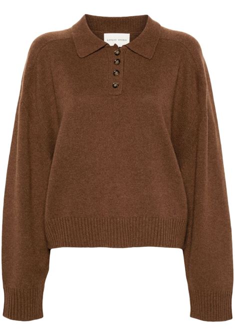 Brown Homere polo humper Loulou Studio - women LOULOU STUDIO | Sweaters | HOMEREMCH