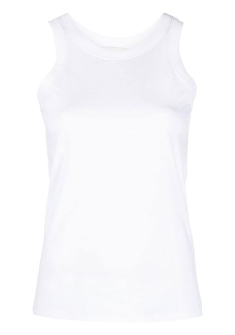 White round-neck sleeveless tank top - women LOULOU STUDIO | POSOWHT