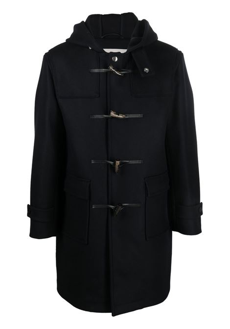 Navy blue Weir toggle-fastening duffle hooded coat - men 