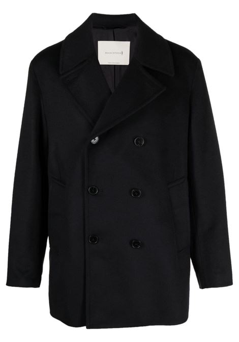 Blue Dalton double-breasted coat - men  MACKINTOSH | Outerwear | GM1075FMO4975DU023H03