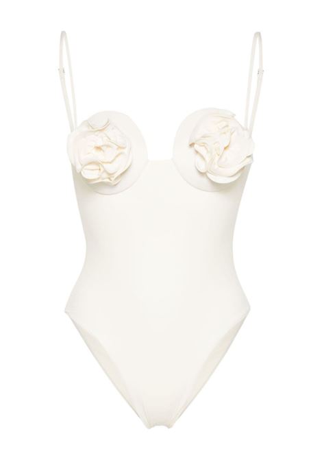 White rose-appliqu? swimsuit Magda Butrym - women MAGDA BUTRYM | Swimwear | 802722CRM