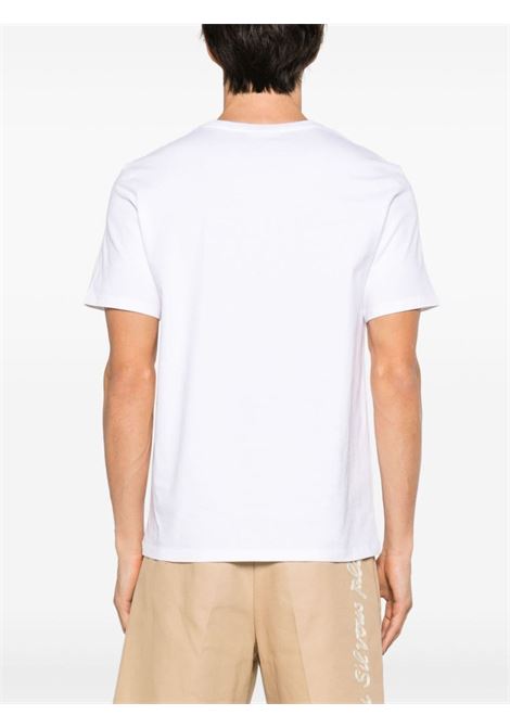 White Fox-patch T-shirt - men MAISON KITSUNÉ | LM00110KJ0008P100