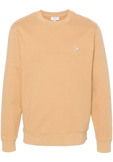 Brown Chillax-patch sweatshirt Maison kitsun? - men MAISON KITSUNÉ | Sweatshirts | LM00303KM0001P242