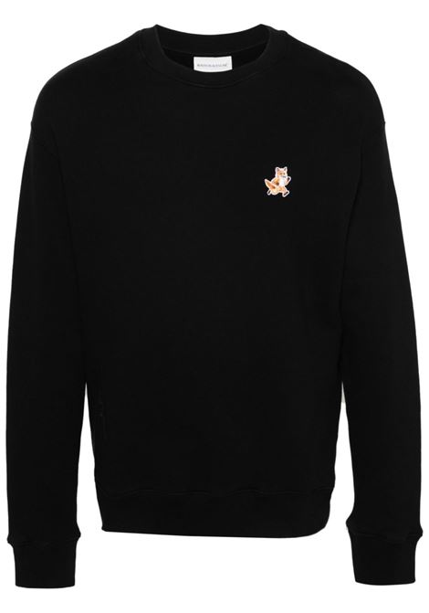 Black Fox-motif sweatshirt - men MAISON KITSUNÉ | MM00313KM0307P199