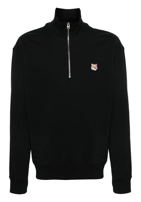 Black Fox Head sweatshirt Maison kitsun? - men