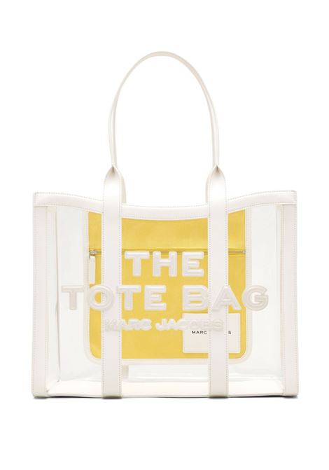 Borsa The Large Clear in bianco e giallo Marc Jacobs - donna MARC JACOBS | Borse tote | 2P4HTT045H03100