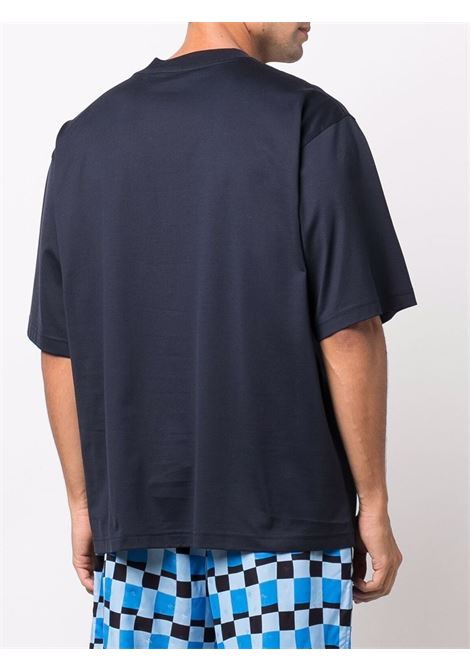 T-shirt con stampa in blu -MARNI uomo MARNI | HUMU0223P1USCS87LOB99