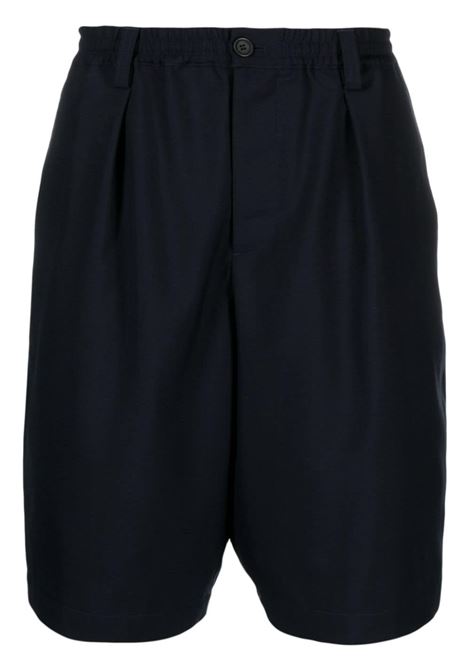 Bermuda plissettati in blu - MARNI uomo MARNI | Pantaloni | PUMU0049U3TW83900B99