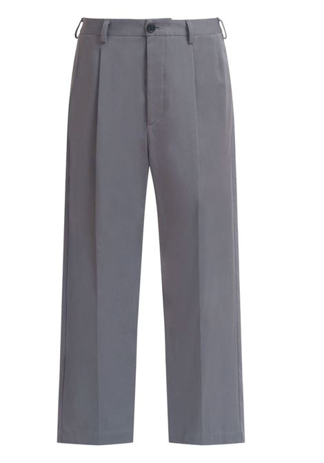 Grey pleated tailored trousers Marni - men