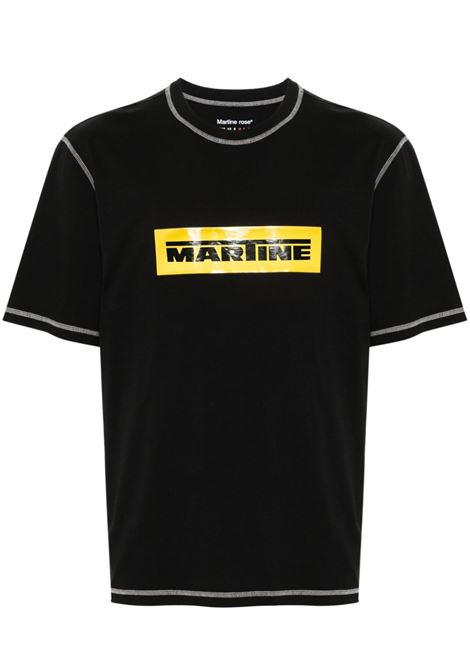 Black logo-detail short-sleeved t-shirt Martine Rose - men 