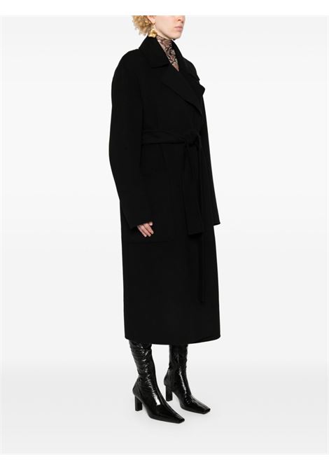 Cappotto con cintura veleno in nero Maxmara Sportmax - donna MAXMARA SPORTMAX | 2422016031600013