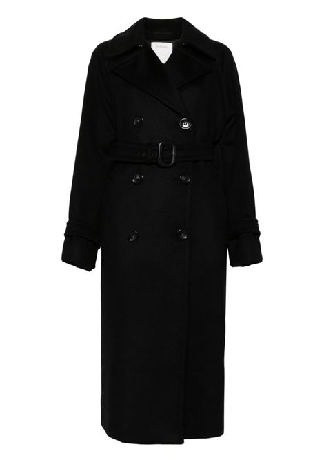 Black leandro double-breasted coat Maxmara Sportmax - women MAXMARA SPORTMAX | Outerwear | 2422016062600013