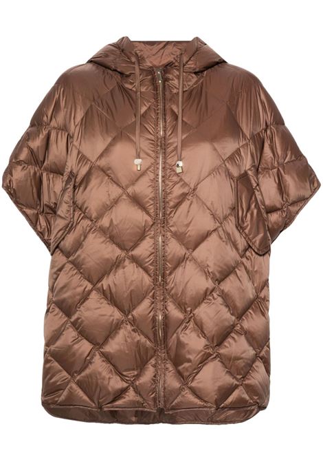 Brown treman quilted cape Maxmara The Cube - women  MAXMARA THE CUBE | Outerwear | 2429736045600027