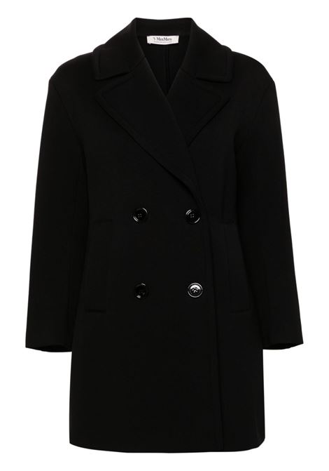 Caban doppiopetto gradi in nero Maxmara Timeless - donna